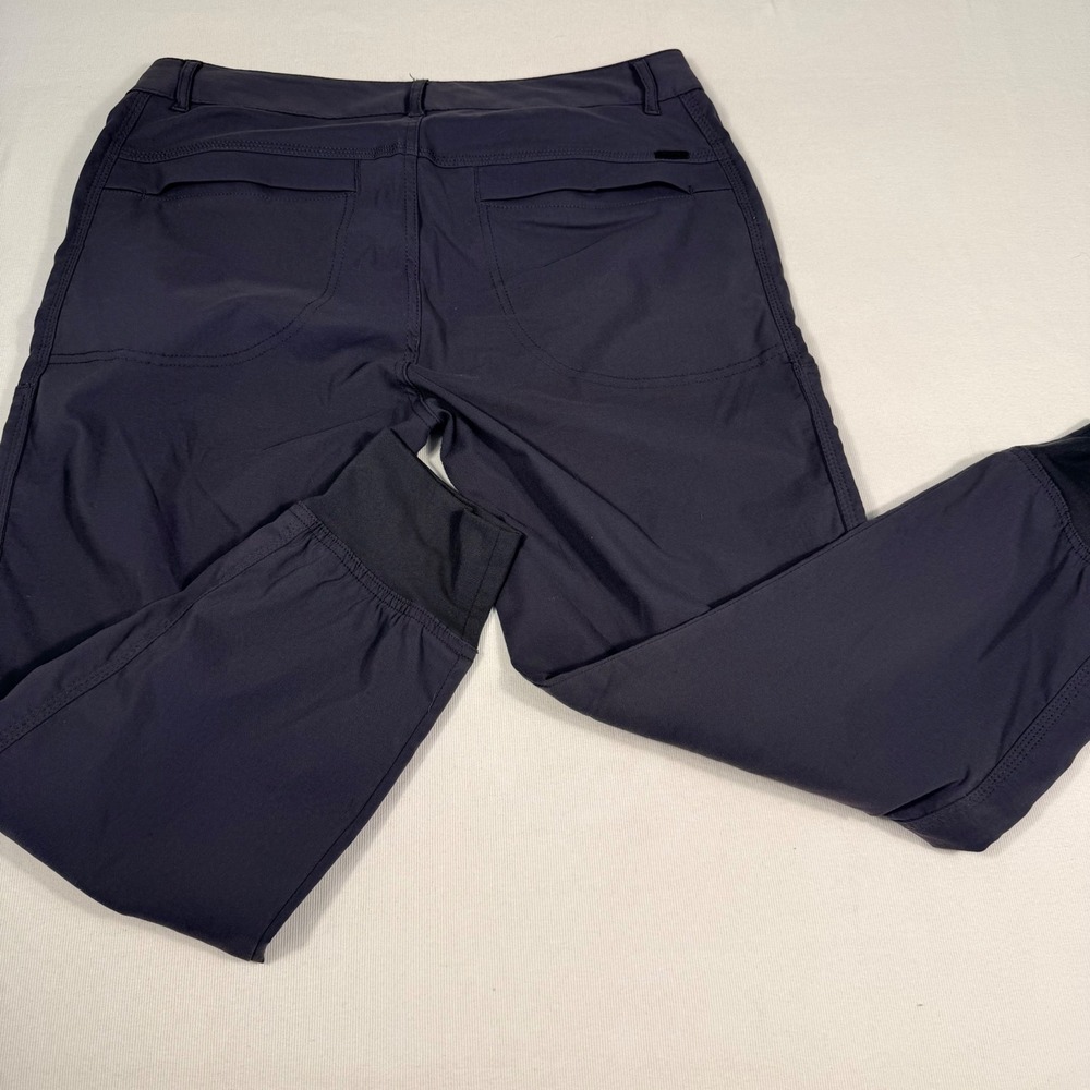 Prana Halle Joggers 10 Dark Gray Nylon Stretch Hiking Cargo Pants